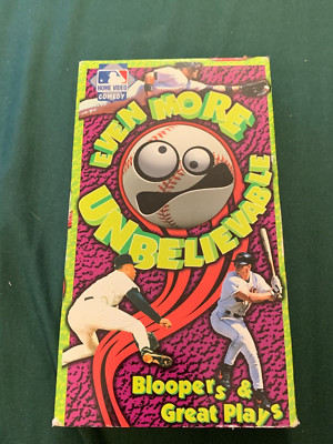 Even More Unbelievable: Bloopers and Great Plays (VHS, 1998)