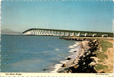 San Mateo Bridge, Peninsula, East Bay, California, Los Angeles Postcard