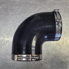 5" to 5 inch Silicone 90 Bend Hose Coupler Intercooler Piping Black TBolt clamp