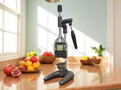 Heavy-Duty Manual Citrus & Pomegranate Juicer   Commercial Grade Fruit Press