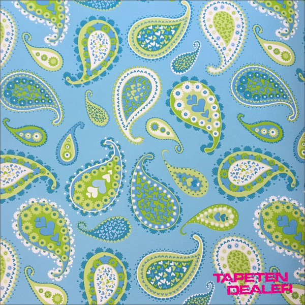 Esta Tapete Jimbo 115827 / Tapete Esta Paisley TüRkis Muster GrüN / Eur 4,13/Qm-image