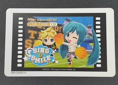 Miku & Ren Vocaloid Live Karte 08 Hatsune Miku Project mirai Sega aus Japan K...