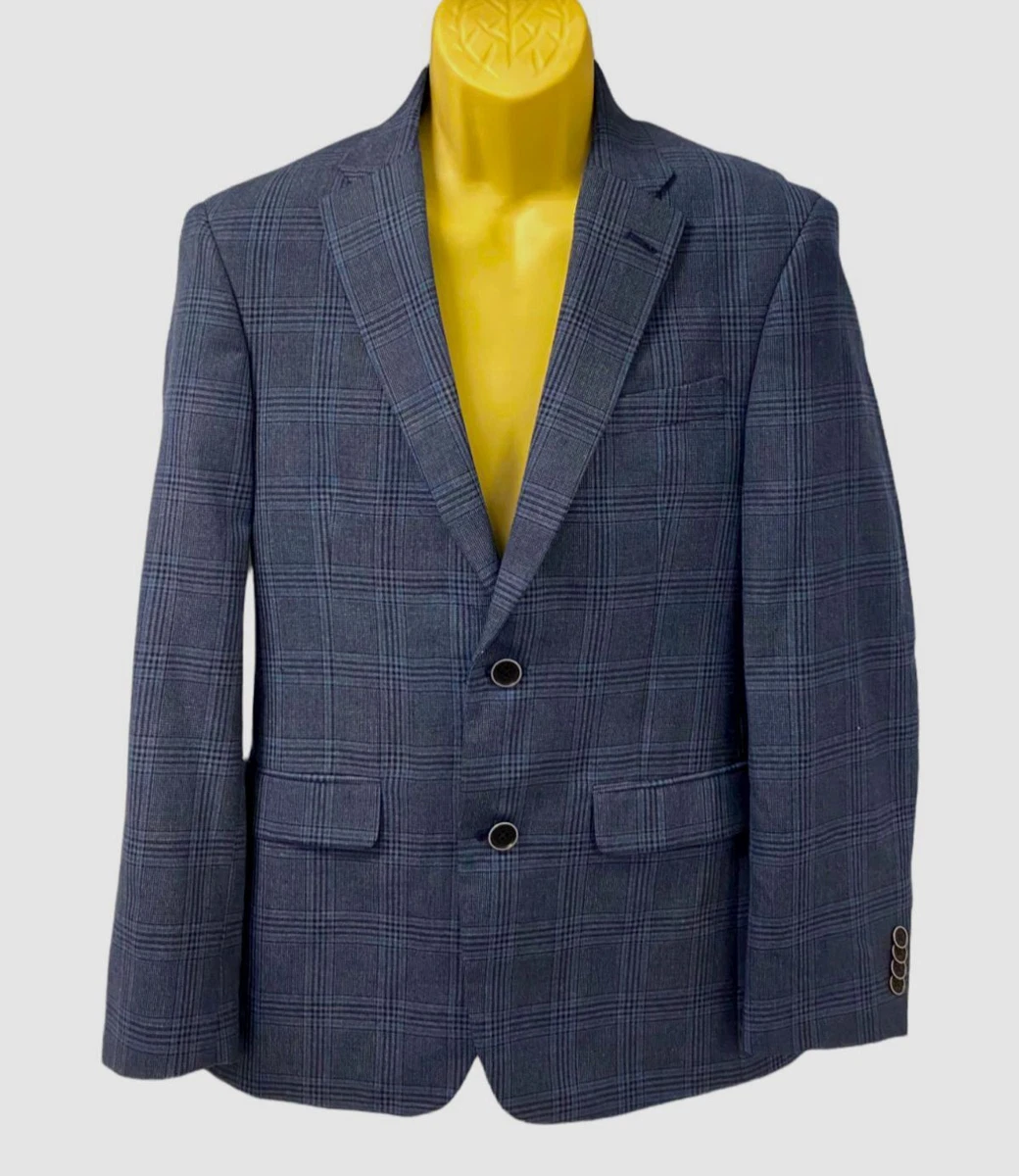 Tommy hilfiger blue store plaid suit