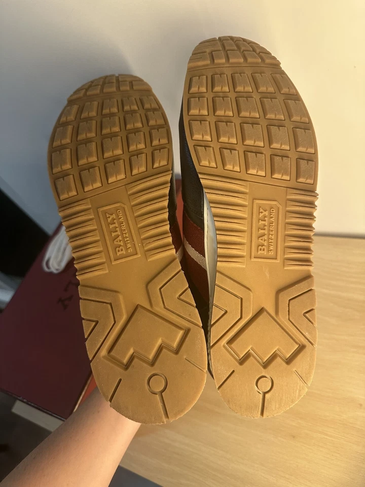 Zapatillas Bally Arnold FO/20 Cuero Granulado de becerro Negro EE. UU. 10 UE 43 - Apenas Usadas Foto 4 de 4