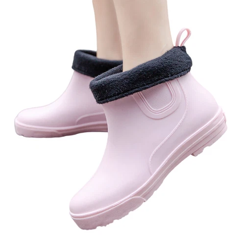 Stivali donna larghi polpaccio comodi in gomma stivali da pioggia donna stivali da pioggia slip on outdoor - Foto 5 di 49
