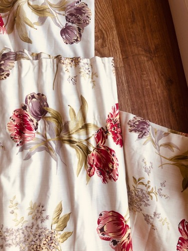 DUNELM GOSFORD GRAPE TULIP HEAVY CURTAINS WIDTH 73" EACH BY 90" DROP - Picture 17 of 24