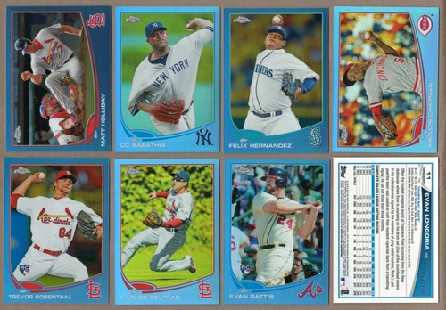 2013 Topps Chrome BLUE REFRACTOR Parallel Single Card #/199 Rookie Logo RC Ref
