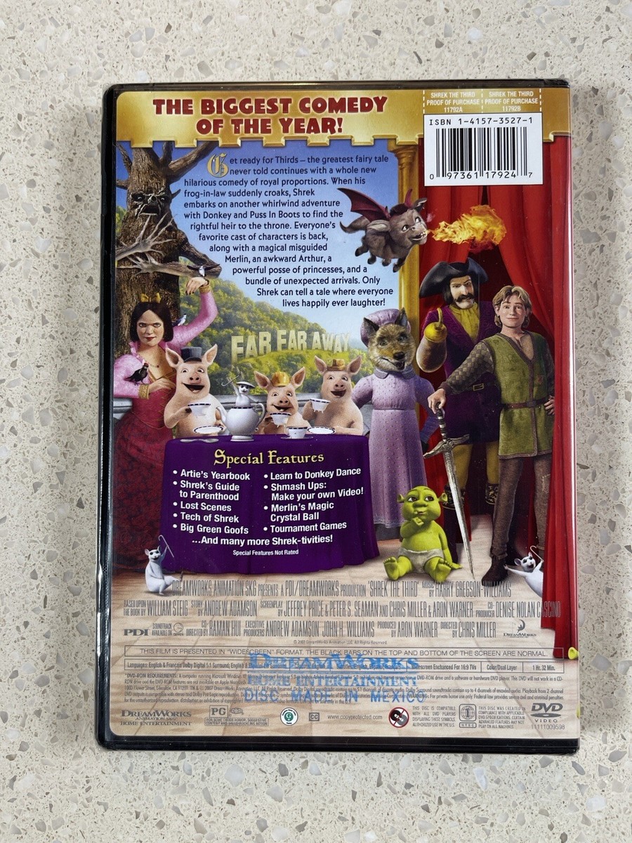 Shrek the Third (Widescreen Edition) - DVD - New Sealed - D3