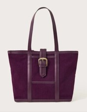 Monsoon Cord Saddle Tote Bag Purple