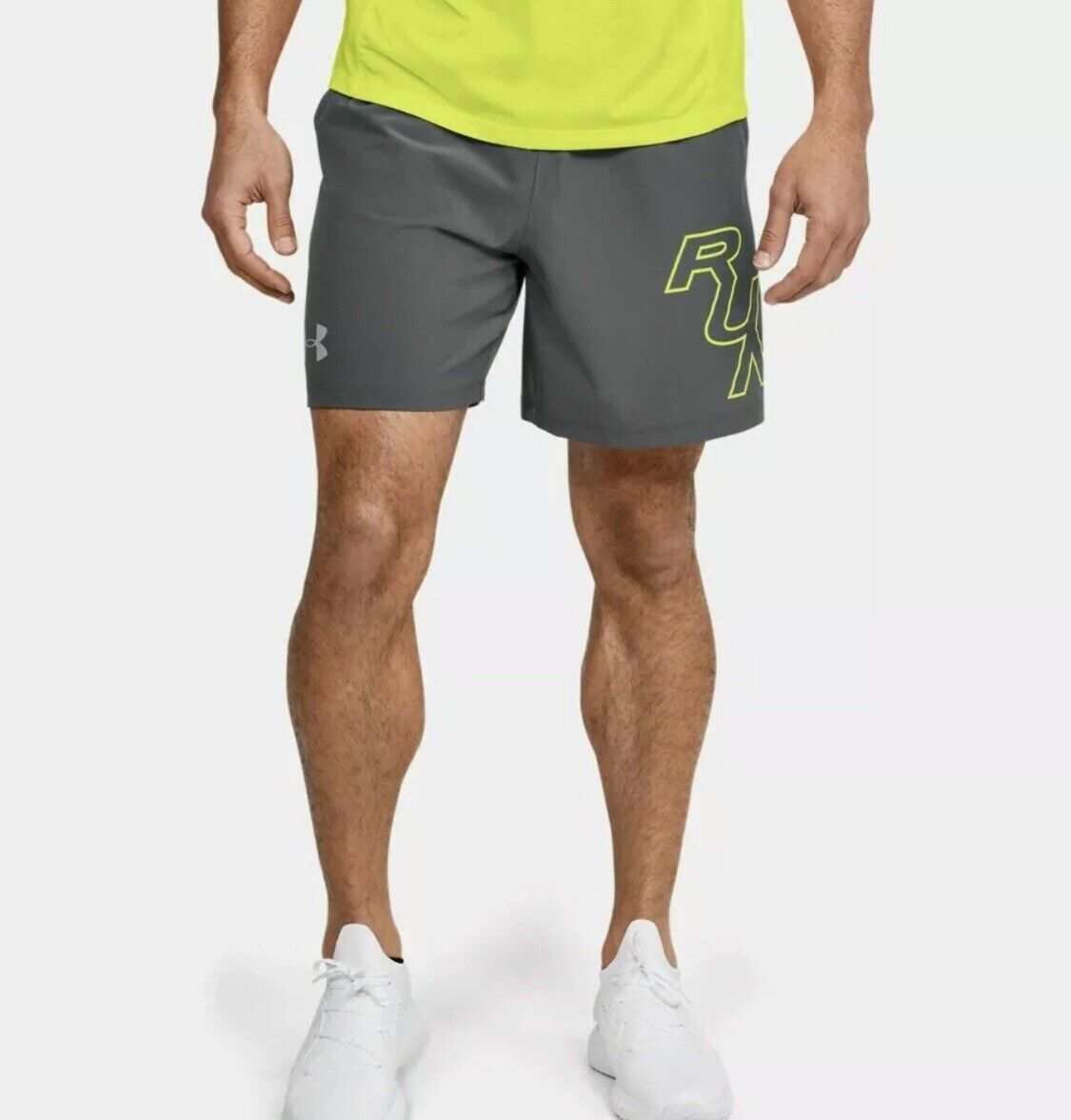 Under Armour 1351190-013 Mens Gray SpeedPocket 7” Lined Graphic