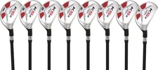 Petite Women's Majek Golf All Hybrid Full Set (3-PW) Lady "L" Flex, Pink Grip