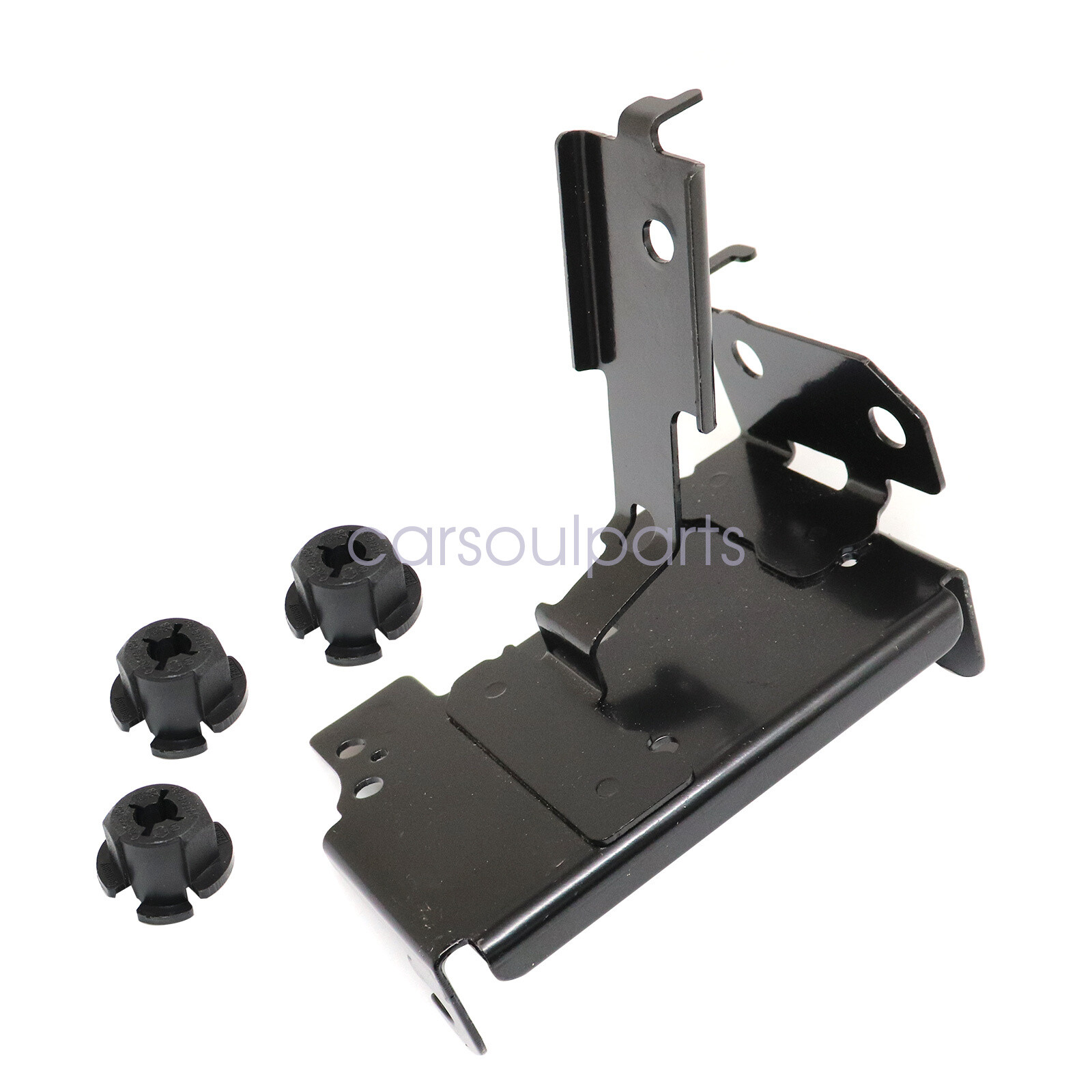 Radar Bracket + 3x Mounting Clip Fit For 2016-2018 Honda Civic 1.5L 2.0L Black