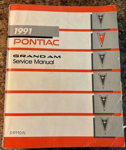 1991 Pontiac Dealer Manuals Grand Am Service Manual S-9110-N And S-9110-N-SB/ES - Zdjęcie 1 z 23