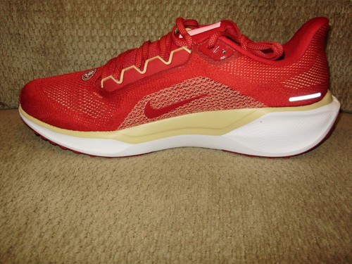 NFL San Francisco 49ers NIKE AIR ZOOM PEGASUS 41 FZ5070-600 Men's Shoes 10.5M - Picture 3 of 10