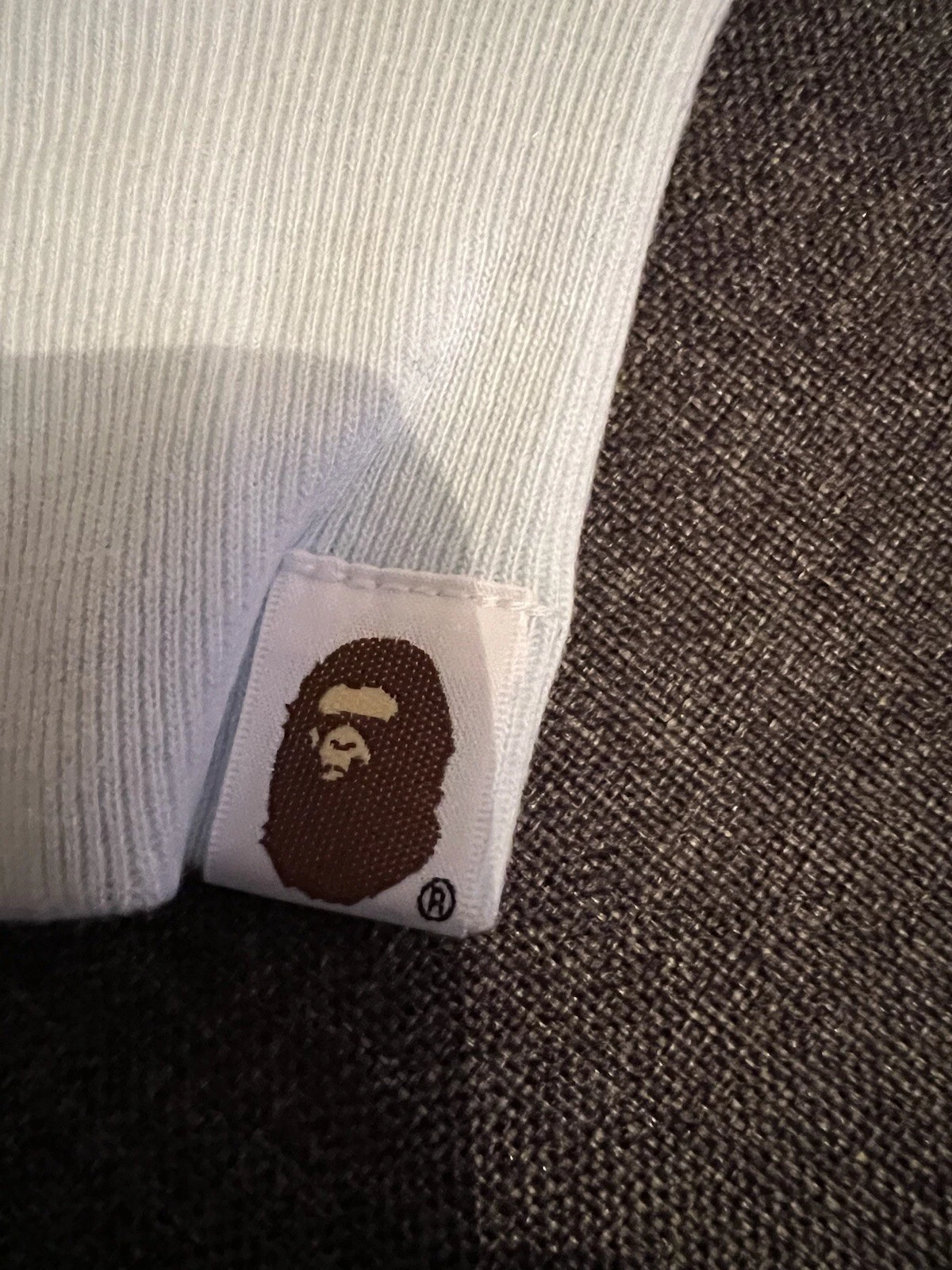 A BATHING APE (BAPE) Felpa con cappuccio mimetica blu navy cerniera intera