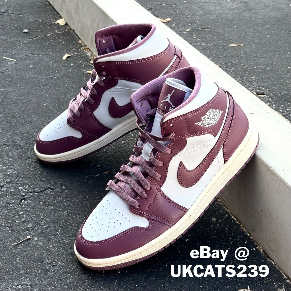 Nike Air Jordan 1 Mid Shoes Sky J Mauve Pure Platinum Sail Nike Air Jordan 1 Mid Shoes Sky J Mauve Pure Platinum Sail