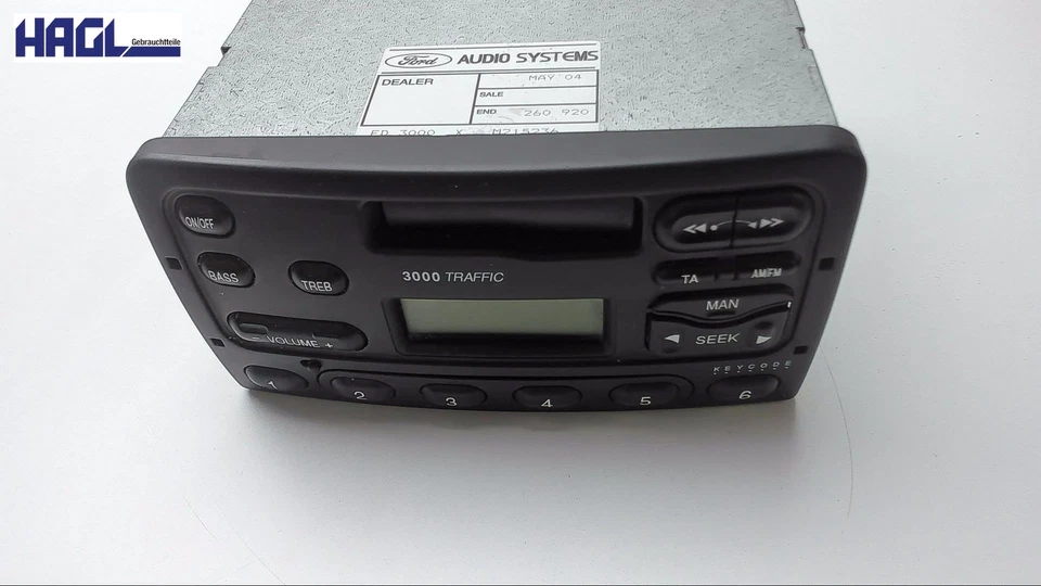 Radio Kein Code Vorhanden 97FP18K876LA Ford Fiesta Jbs/jas Limousine - Bild 3 von 4