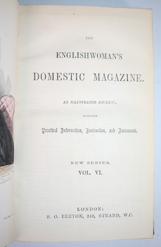 1862 Englishwoman's Domestic Magazine 12 Colour Illustrations Dress Fashion - Picture 6 of 24