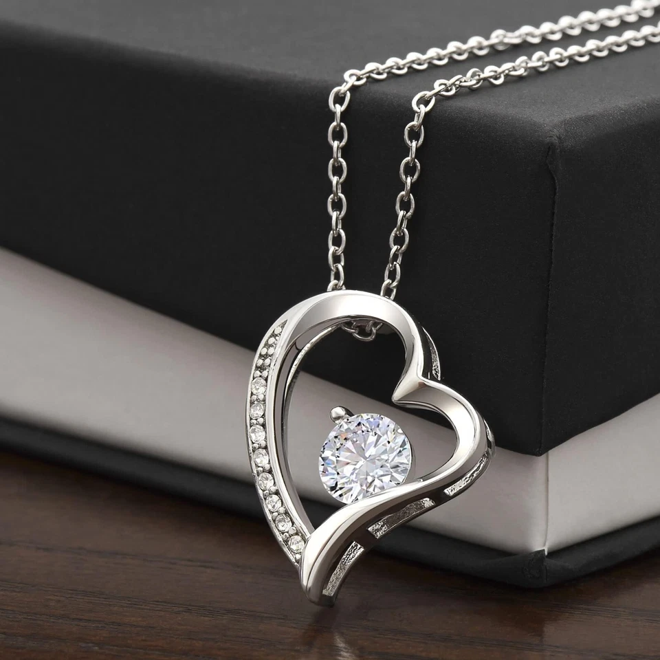 Collana Donna Amore Argento Regali per lei - Cofanetto con DEDICA incluso - Immagine 3 di 4