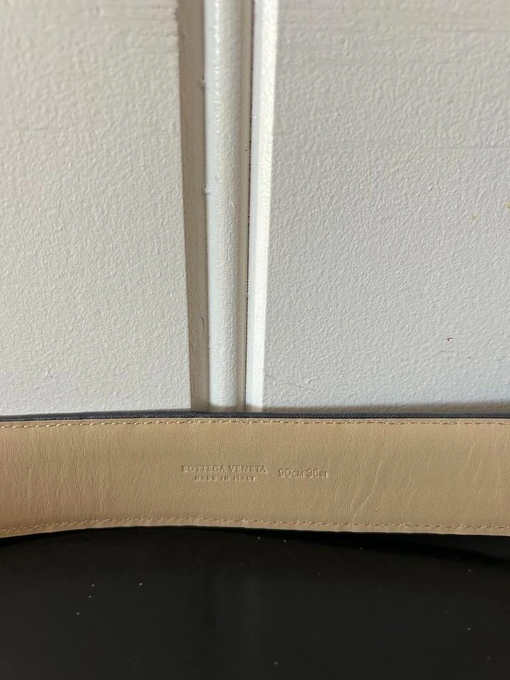 Bottega Veneta Black Leather Belt - Image 3 of 4