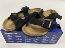 BIRKENSTOCK ARIZONA SOFT FOOTBED SUEDE BLACK US 8 NWB