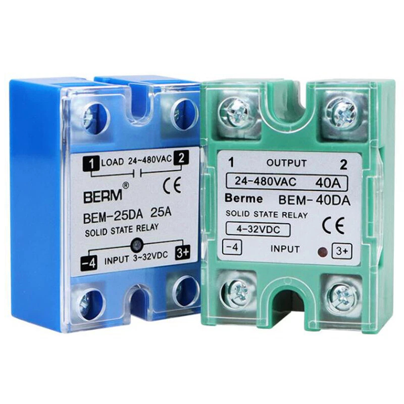SSR Solid State Relay 10A - 100A Single Phase 4-32V DC / 4-32V DC 24-480V AC - Image 4 of 4