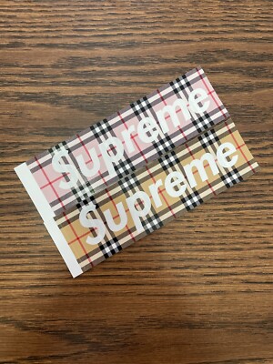 Supreme Burberry Box Logo Sticker Spring Summer 2022 SS22 | eBay Supreme Burberry Box Logo Sticker Spring Summer 2022 SS22 | eBay