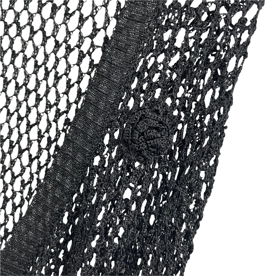 Cárdigan Bisou Bisou Negro Tejido Abierto Talla Grande Foto 2 de 4