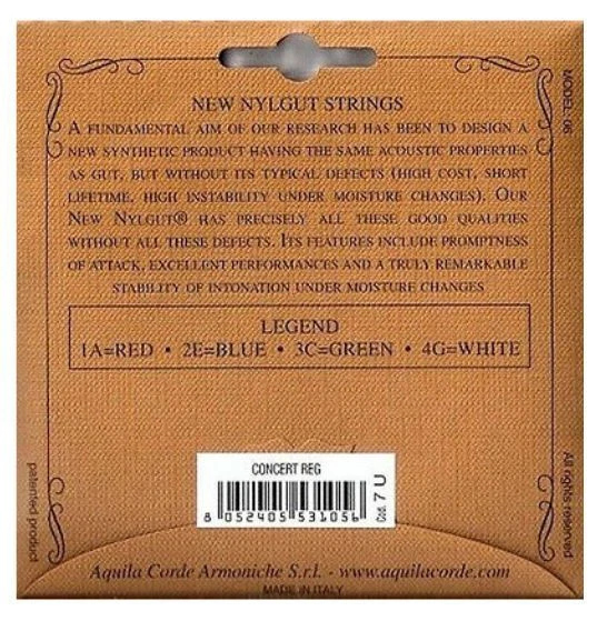 New Aquila Nylgut Ukulele Strings Concert regular 1 set - Image 2 of 2