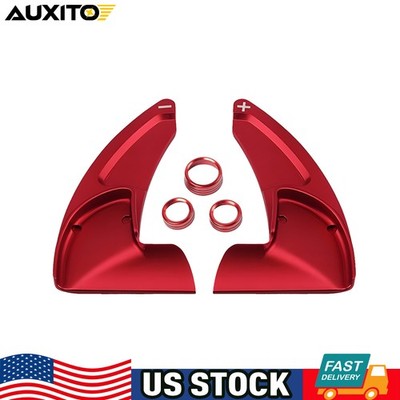 2X Paddle Shift Covers & 3X Control Knobs Fit for Dodge Charger Challenger 15+
