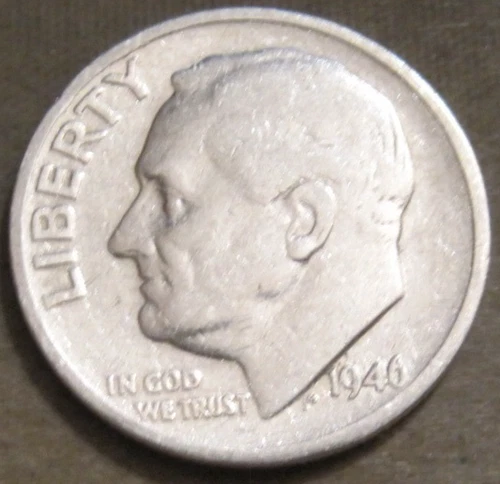 1946-S Roosevelt Dime — photo from the most recent tracked eBay sale