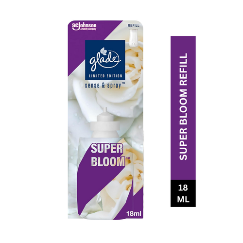 Glade Sense & Spray Air Freshener Refill Super Bloom 18ml - Pack of 6 - Picture 4 of 9