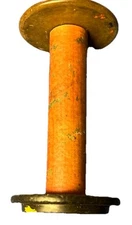 Vintage Wooden Textile Factory Spool Approximately 9x5”