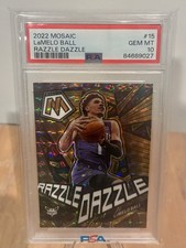 2022 Mosaic LaMelo Ball Razzle Dazzle Case Hit PSA 10 Gem Mint