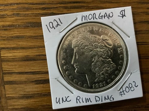 1921 P Morgan Dollar AU. Details  UNC details 082. Small rim ding