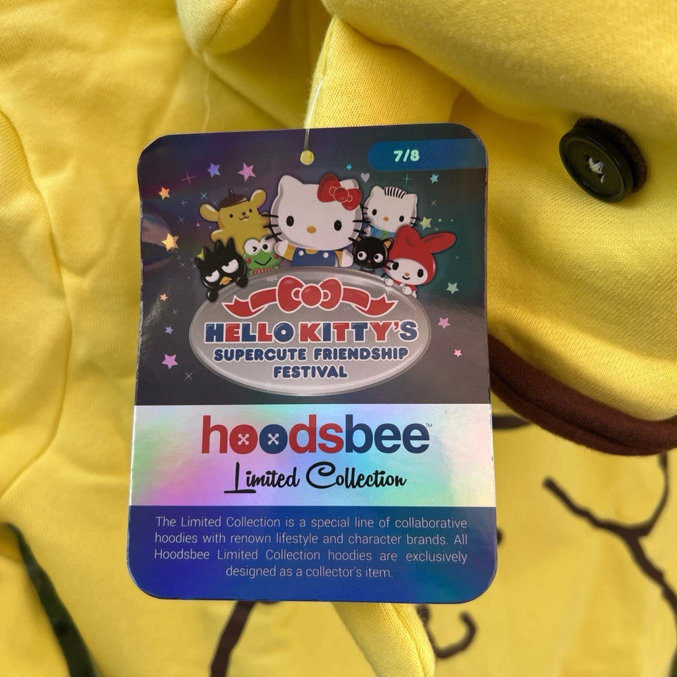 Sanrio Hoodsbee Pompompurin Hoodie 2015 Festival Plush Transform Kids XXXS - Image 4 of 4