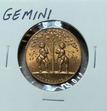 Vintage Gemini May 22-Jun 21 Lucky Numbers 2,7 Lucky Day Wednesday Good Luck