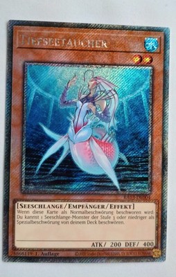 Yu-Gi-Oh! Tiefseetaucher RA03-DE004  Platinum Secret Rare NM 1st