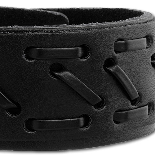 SilberDream Lederarmband schwarz Zierband Leder Armband LA5656S - Bild 4 von 5