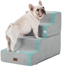Made4Pets Extra Wide 35D Foam Dog Stairs for High Beds Couch Sofa - Up to 40lbs