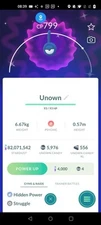 Pokémon Go Trade Shiny Unown ! Exclamation Point - 1 mill dust trade