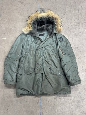 Vintage 1950s US Air Force N-3B Military Flight Parka Jacket Size
