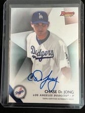 Chase De Jong 2015 Bowman's Best - Best of 2015 Autograph - Los Angeles Dodgers