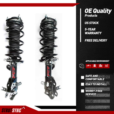New FCS OE Front Struts For 2012-2013 Honda Civic 1.8L Coupe Lifetime Warranty