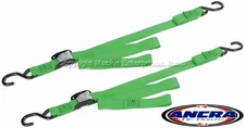Ancra "Original" Tiedowns 40888-28 - One Pair 1" Cam Buckle Tie Down Neon Green