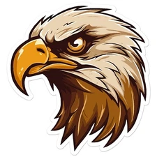 Eagle Raptor Head - Vinyl Decal Sticker - Car Window Laptop - ebn11285