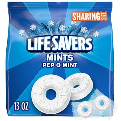 LIFE SAVERS Pep-O-Mint Breath Mints Hard Candy, Sharing 13 Ounce (Pack of 1)