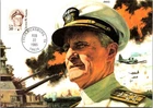 Dr Jim Stamps Maximum Card 50C Chester W Nimitz First Day Issue