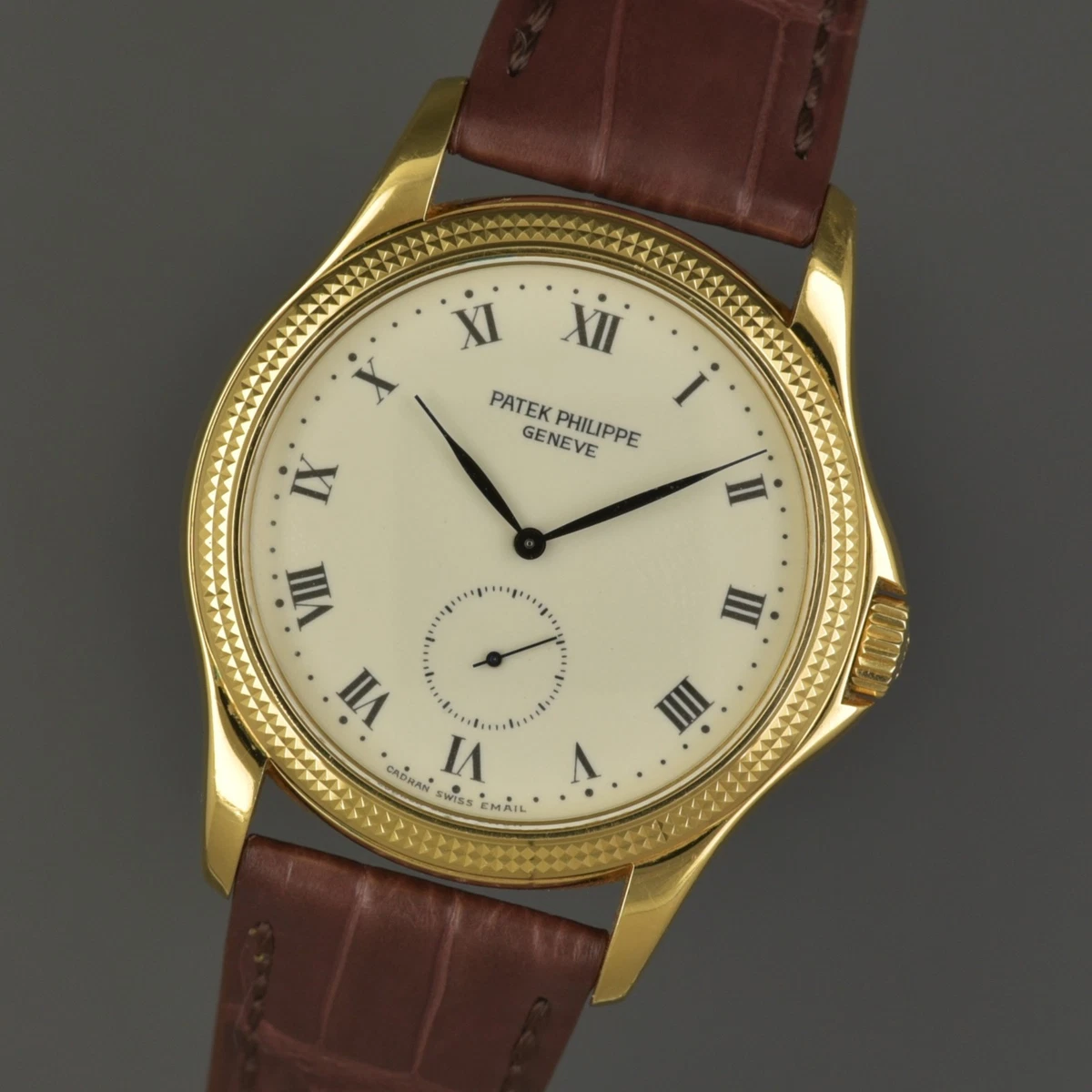 PATEK Philippe Calatrava 5115 J 35 mm cuerda a mano oro 18k sin pulir vintage 2002