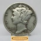 1934 Mercury Silver Dime - #C59314NQ